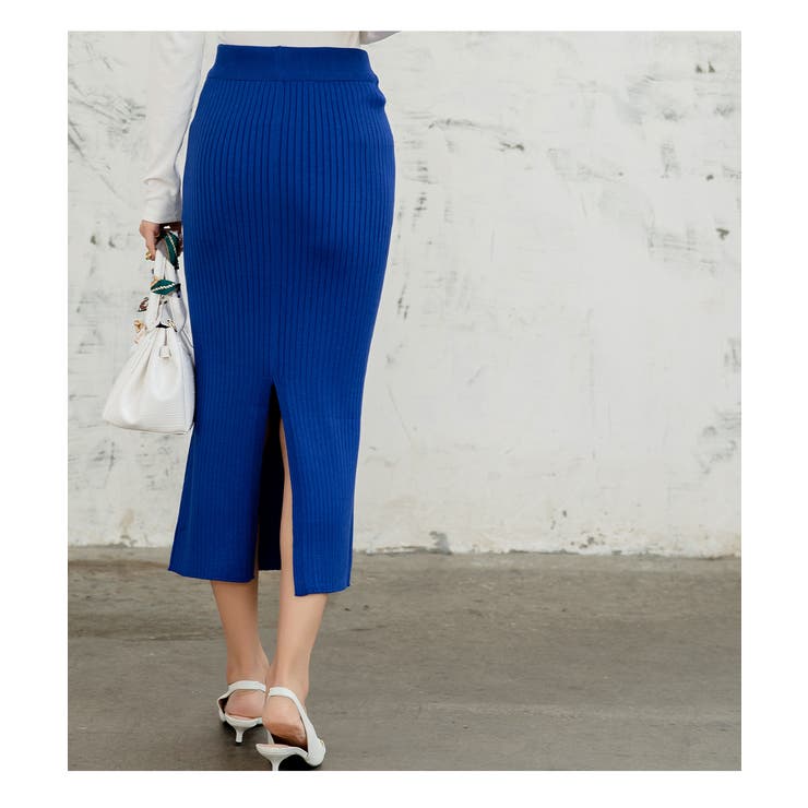 ハイウエスト上品リブニットスカート | maison de LATIR | 詳細画像41 