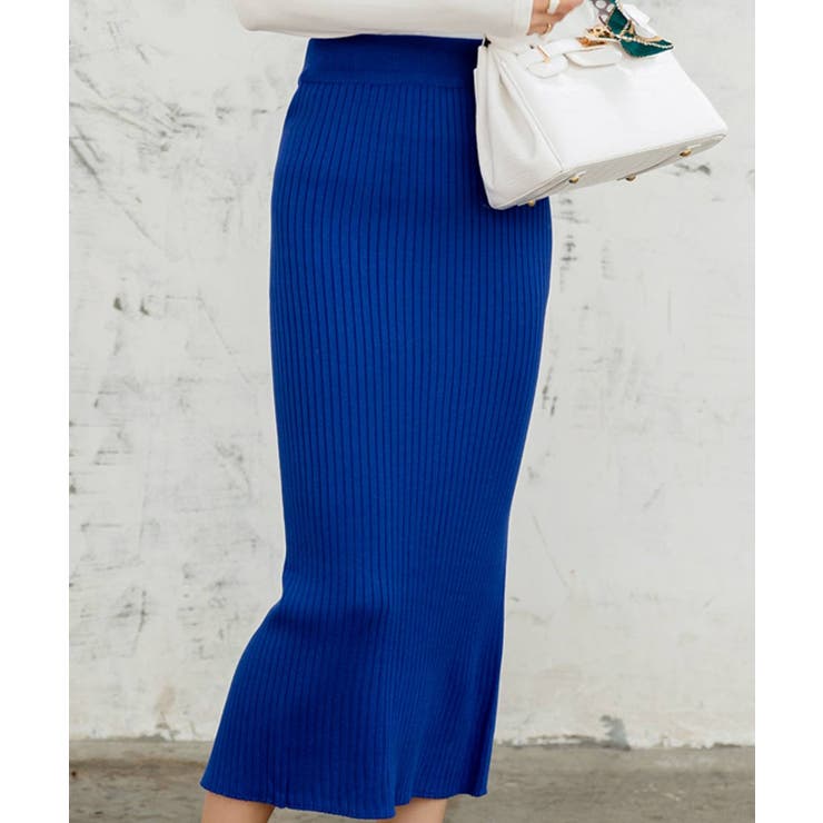 ハイウエスト上品リブニットスカート | maison de LATIR | 詳細画像43 