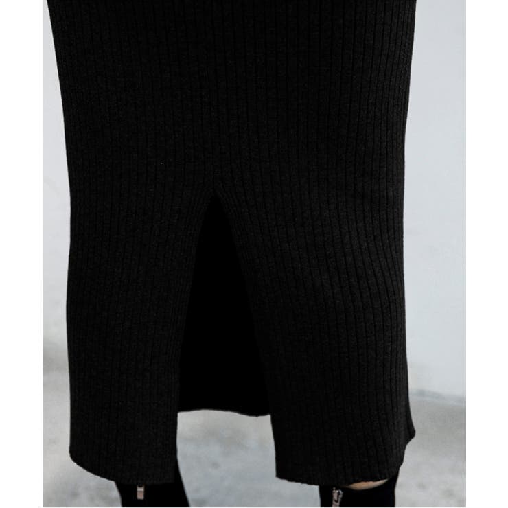 ハイウエスト上品リブニットスカート | maison de LATIR | 詳細画像54 
