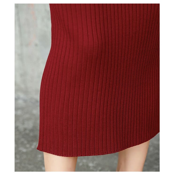 ハイウエスト上品リブニットスカート | maison de LATIR | 詳細画像55 