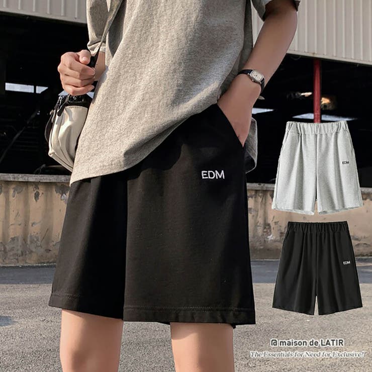 ワンポイントハーフスウェット夏服イージーショートパンツ | maison de LATIR | 詳細画像1 
