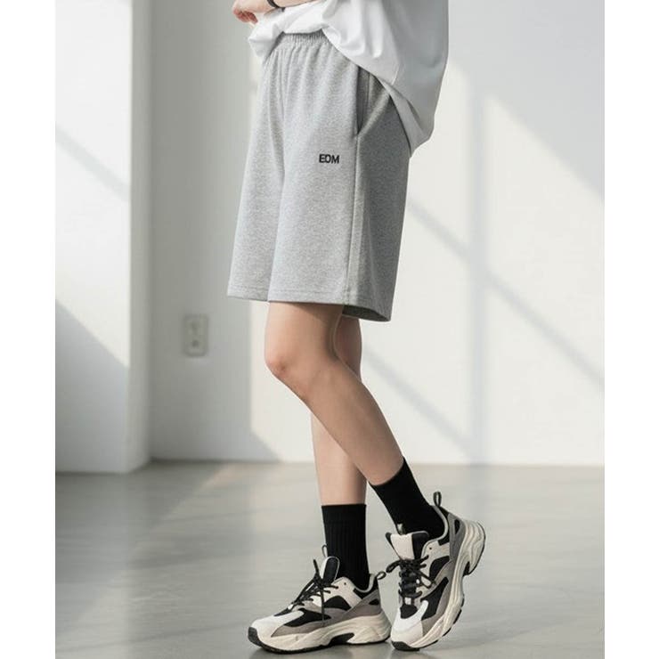 ワンポイントハーフスウェット夏服イージーショートパンツ[品番