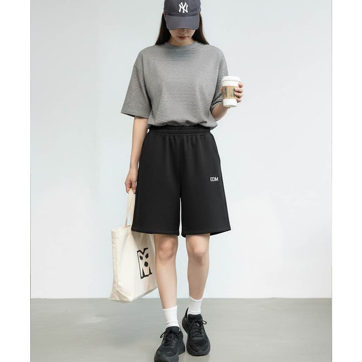 ワンポイントハーフスウェット夏服イージーショートパンツ | maison de LATIR | 詳細画像15 