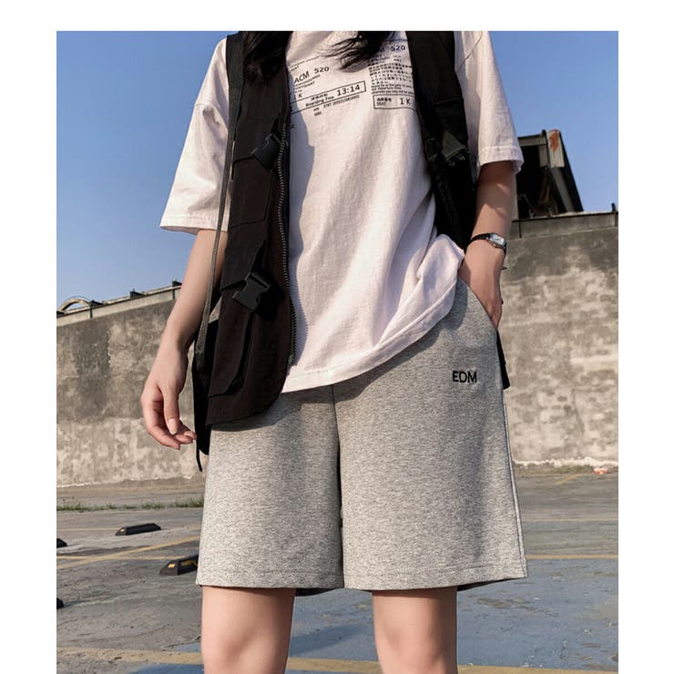 ワンポイントハーフスウェット夏服イージーショートパンツ | maison de LATIR | 詳細画像6 