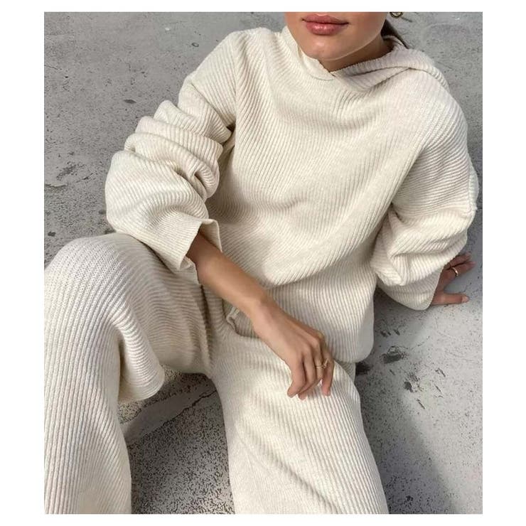 カジュアルにラフな着心地セットアップ レディース セットアップ | maison de LATIR | 詳細画像19 