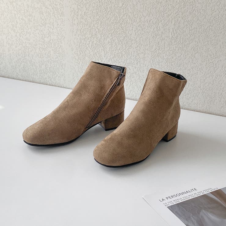 心地よい履き心地。スウェード調上品 春ショートブーツ レディース | maison de LATIR | 詳細画像19 