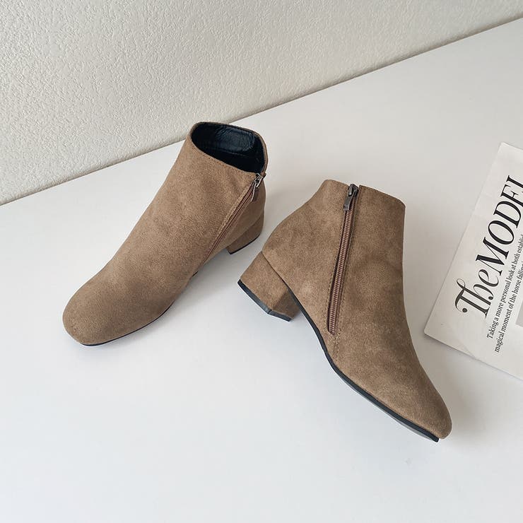 心地よい履き心地。スウェード調上品 春ショートブーツ レディース | maison de LATIR | 詳細画像22 