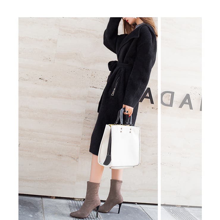 上品シルエット。ピンヒールレッドソール美脚ショートブーツ オフィスカジュアル 大人 | maison de LATIR | 詳細画像19 