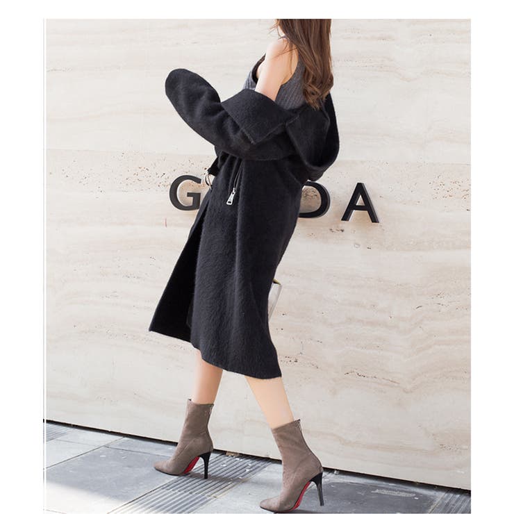 上品シルエット。ピンヒールレッドソール美脚ショートブーツ オフィスカジュアル 大人 | maison de LATIR | 詳細画像21 