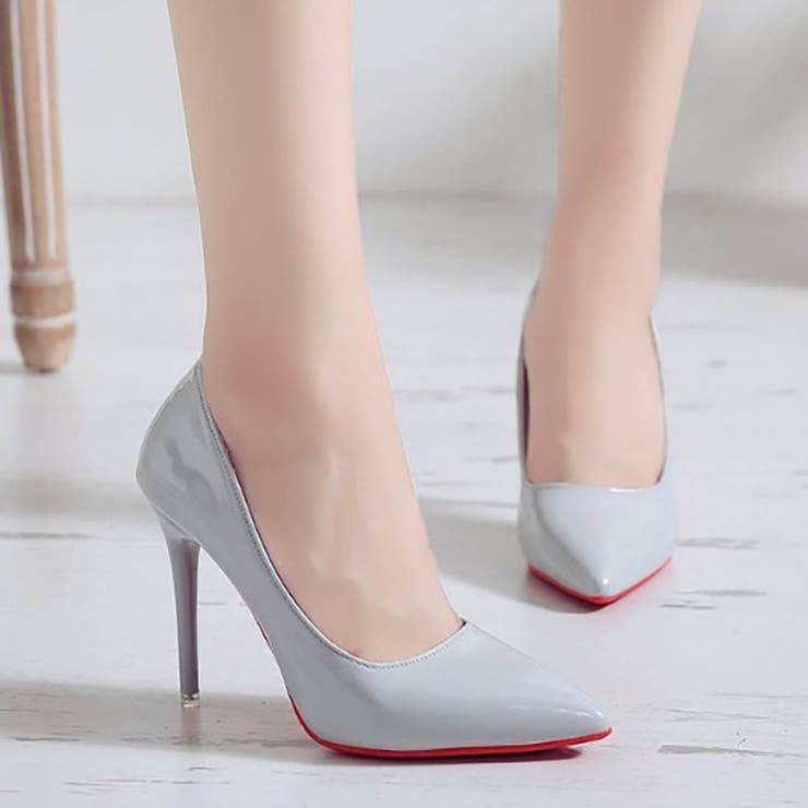 ブルー | レッドソールが美しい。美脚ラインを極めた、洗練ポインテッドヒールパンプス。 | maison de LATIR