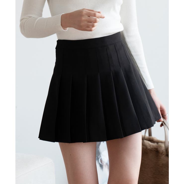 インナーパンツ付きで動きやすいハイウエストプリーツスカート ハイライズスカート … | maison de LATIR | 詳細画像16 