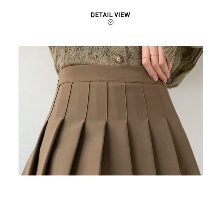 インナーパンツ付きで動きやすいハイウエストプリーツスカート ハイライズスカート … | maison de LATIR | 詳細画像33 