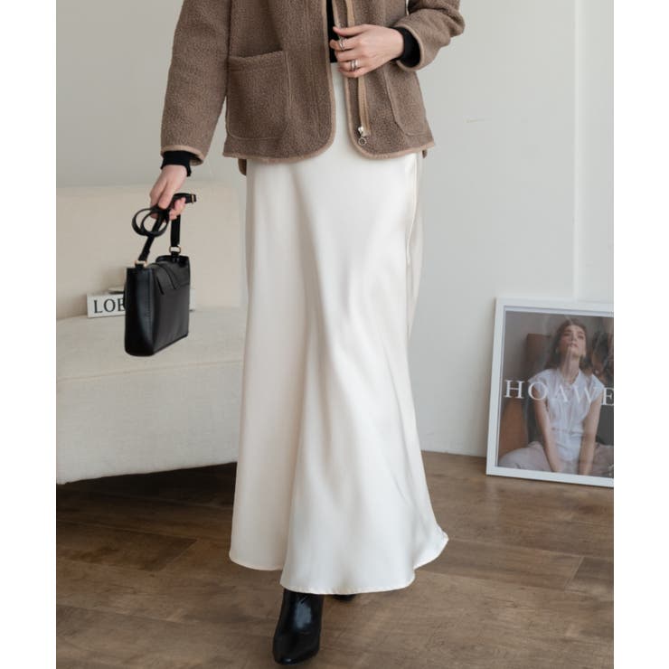 上品に大人っぽさを引き立てるマキシスカート ボトム フレアスカート | maison de LATIR | 詳細画像16 