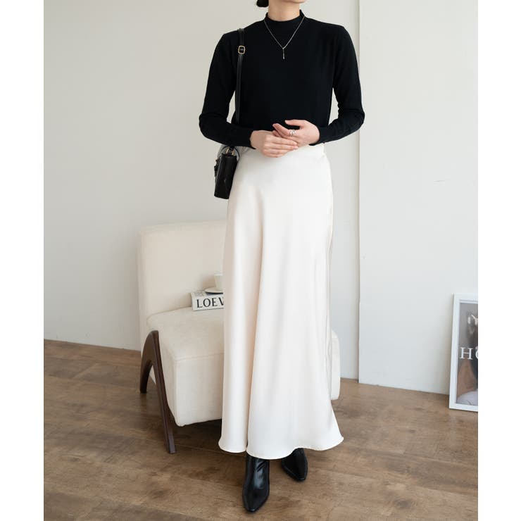 上品に大人っぽさを引き立てるマキシスカート ボトム フレアスカート | maison de LATIR | 詳細画像21 