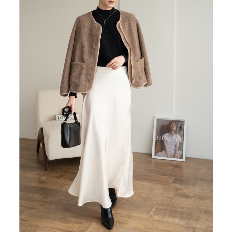 上品に大人っぽさを引き立てるマキシスカート ボトム フレアスカート | maison de LATIR | 詳細画像5 