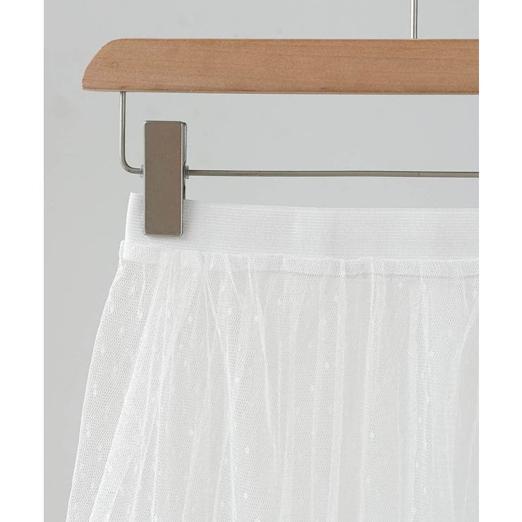 重ねるだけで、やさしいニュアンスをプラスするシアー素材レースラップスカート ボト… | maison de LATIR | 詳細画像8 
