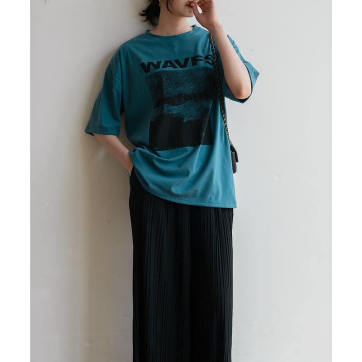 ビッグシルエットが可愛いオーバーサイズTシャツ カジュアル ミドル丈 | maison de LATIR | 詳細画像15 