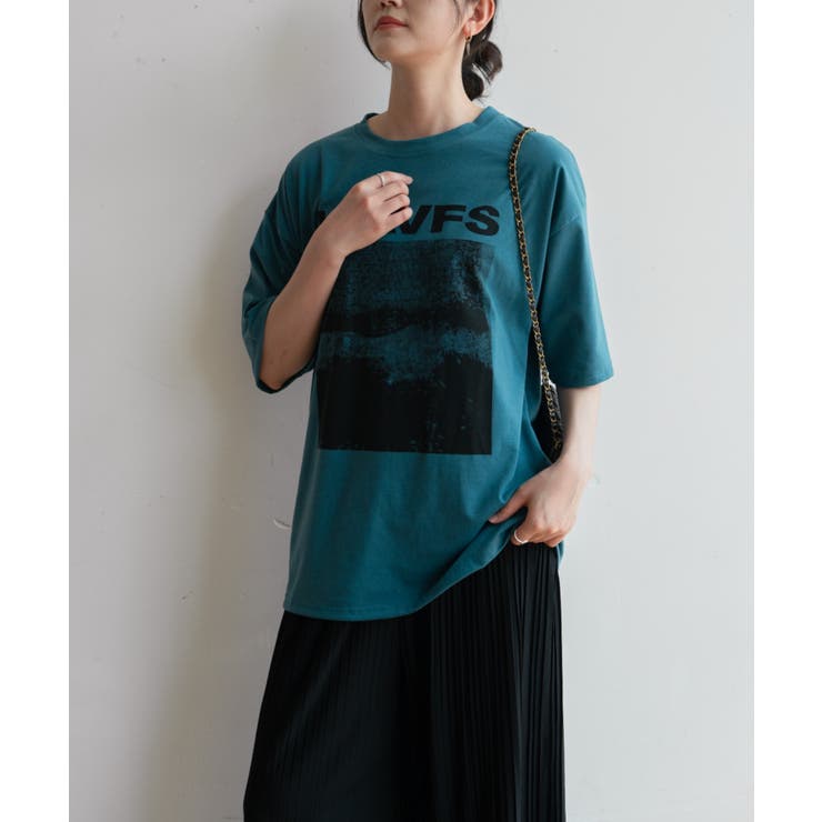 ビッグシルエットが可愛いオーバーサイズTシャツ カジュアル ミドル丈 | maison de LATIR | 詳細画像22 