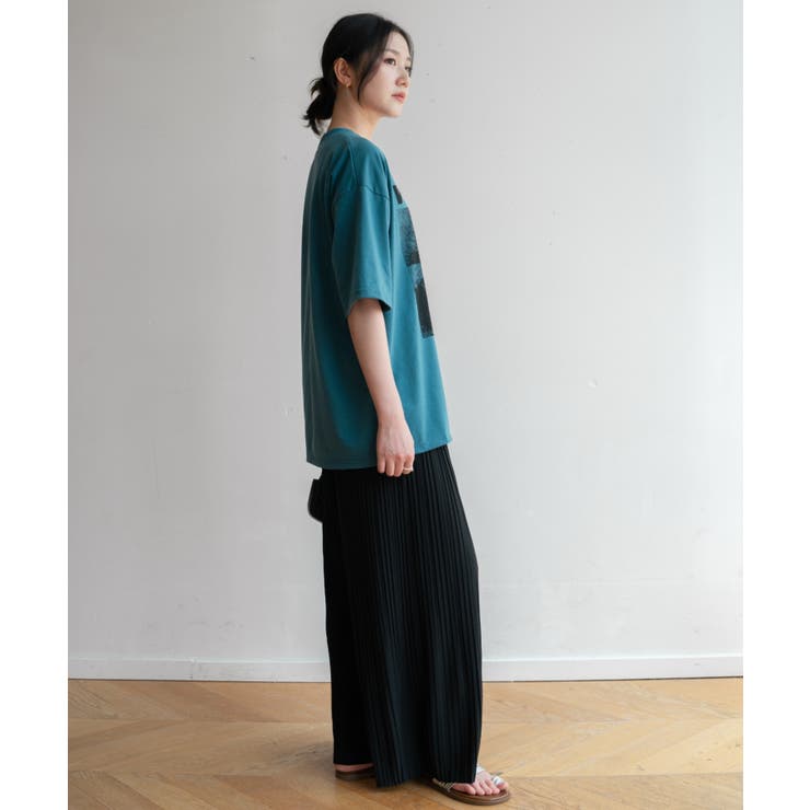 ビッグシルエットが可愛いオーバーサイズTシャツ カジュアル ミドル丈 | maison de LATIR | 詳細画像30 