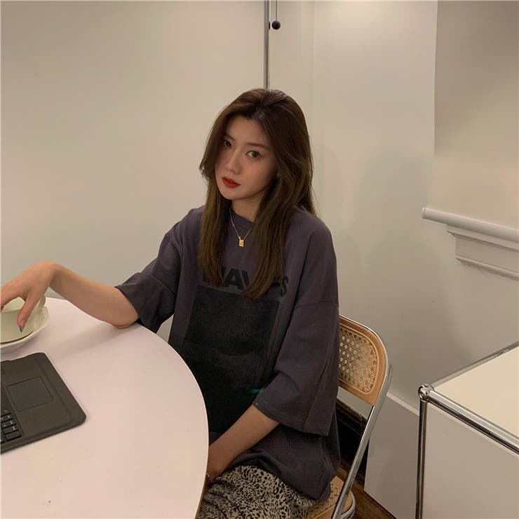 ビッグシルエットが可愛いオーバーサイズTシャツ カジュアル