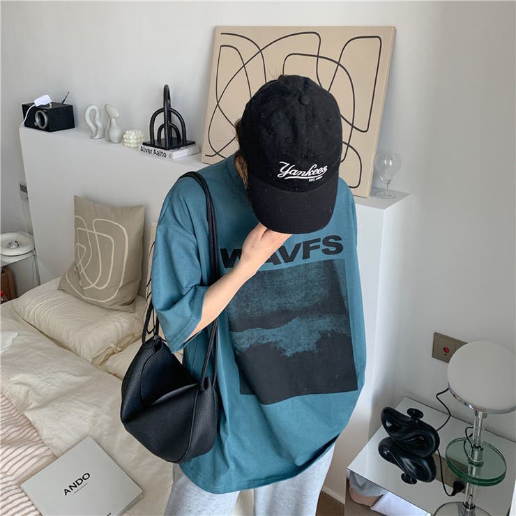 ビッグシルエットが可愛いオーバーサイズTシャツ カジュアル ミドル丈 | maison de LATIR | 詳細画像5 