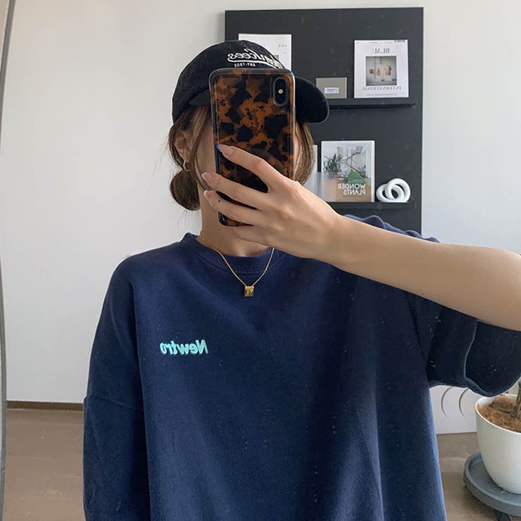 ビッグシルエットが可愛いオーバーサイズTシャツ カジュアル ミドル丈 | maison de LATIR | 詳細画像50 