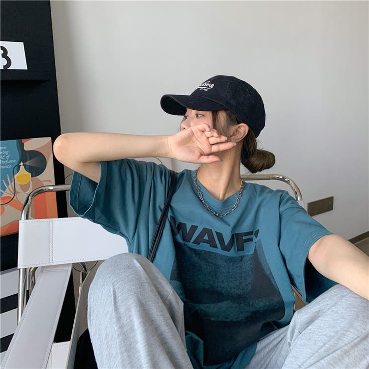 ビッグシルエットが可愛いオーバーサイズTシャツ カジュアル ミドル丈 | maison de LATIR | 詳細画像7 