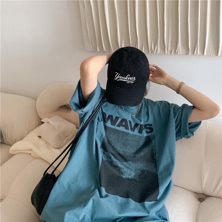 ビッグシルエットが可愛いオーバーサイズTシャツ カジュアル ミドル丈 | maison de LATIR | 詳細画像8 