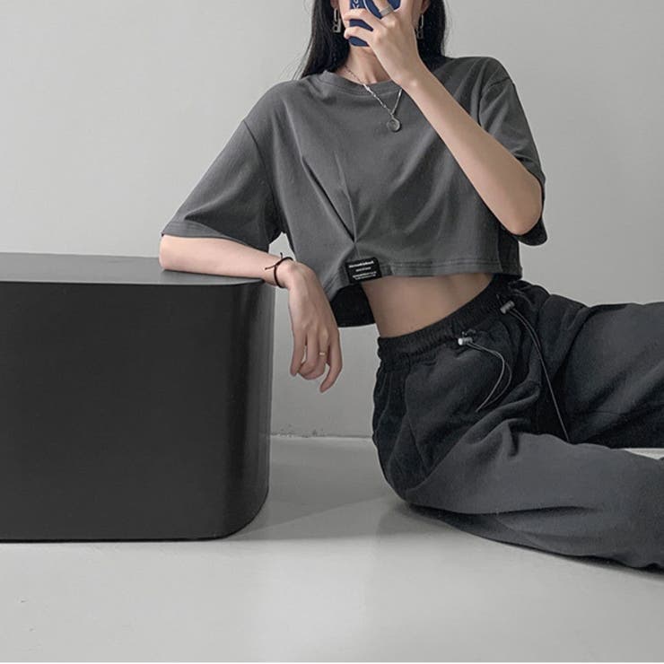 大人カジュアル今夏トレンドの半袖クロップドTシャツ。イチオシ夏服ショート丈T。 | maison de LATIR | 詳細画像11 