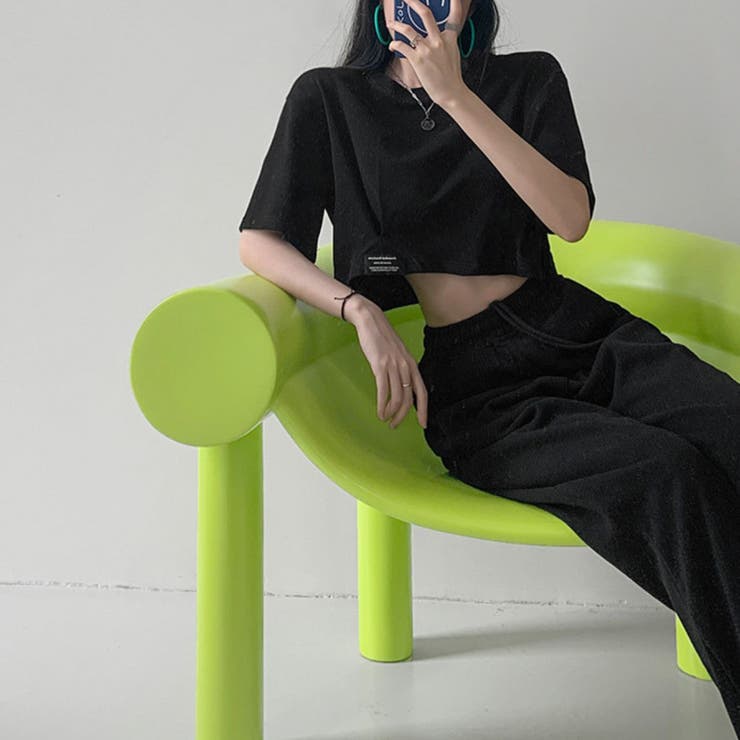 大人カジュアル今夏トレンドの半袖クロップドTシャツ。イチオシ夏服ショート丈T。 | maison de LATIR | 詳細画像14 