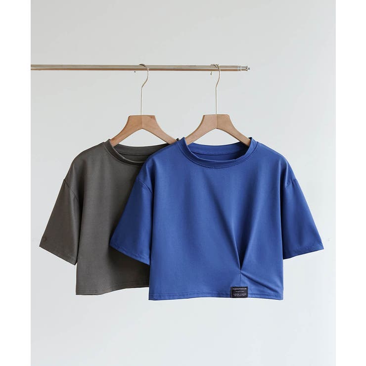 大人カジュアル今夏トレンドの半袖クロップドTシャツ。イチオシ夏服ショート丈T。 | maison de LATIR | 詳細画像21 
