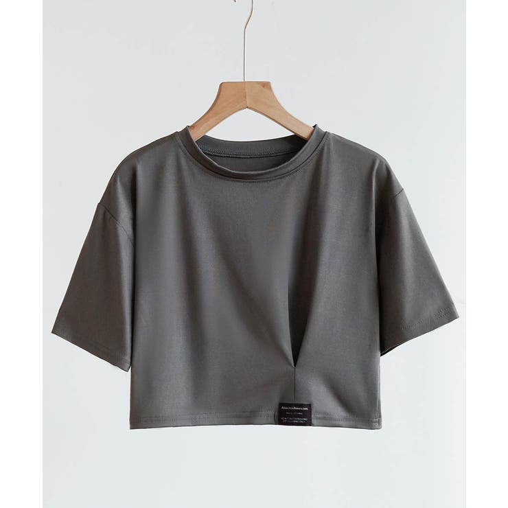 大人カジュアル今夏トレンドの半袖クロップドTシャツ。イチオシ夏服ショート丈T。 | maison de LATIR | 詳細画像33 
