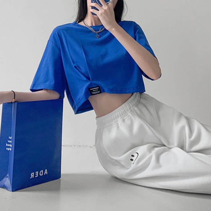 大人カジュアル今夏トレンドの半袖クロップドTシャツ。イチオシ夏服ショート丈T。 | maison de LATIR | 詳細画像4 