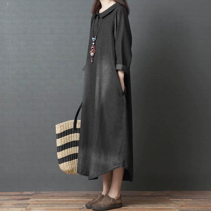 ブラック | ワンピース ワンピース 長袖 | maison de LATIR