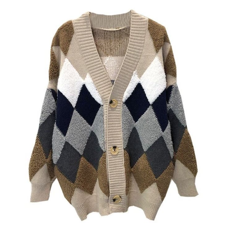 カーディガン アーガイル ダイヤ | maison de LATIR | 詳細画像11 