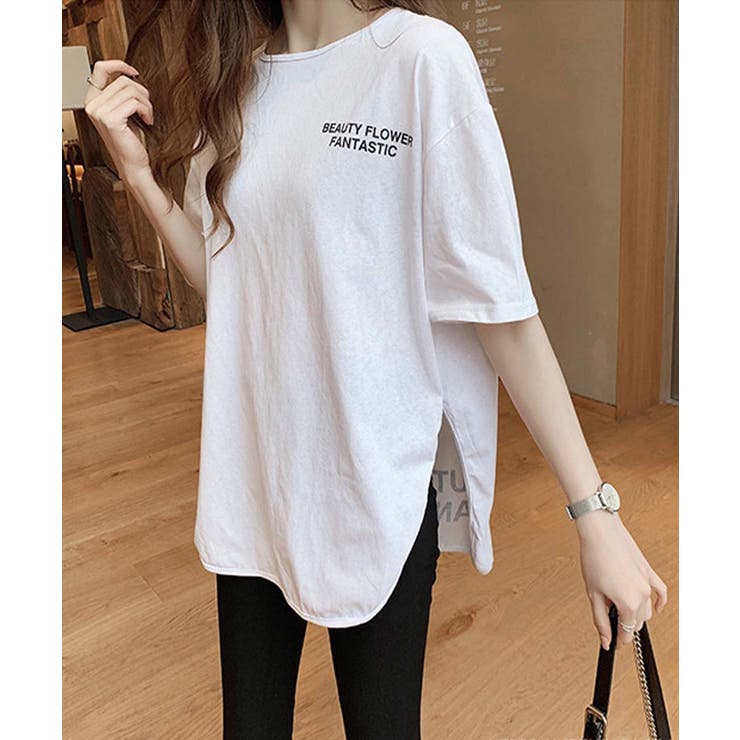 サラッと生地が気持ち良い！冬に活躍バックロゴ入りゆったりトップス 服 体系カバー | maison de LATIR | 詳細画像12 