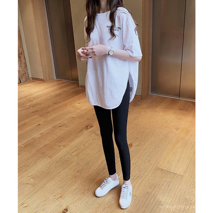 サラッと生地が気持ち良い！冬に活躍バックロゴ入りゆったりトップス 服 体系カバー | maison de LATIR | 詳細画像18 