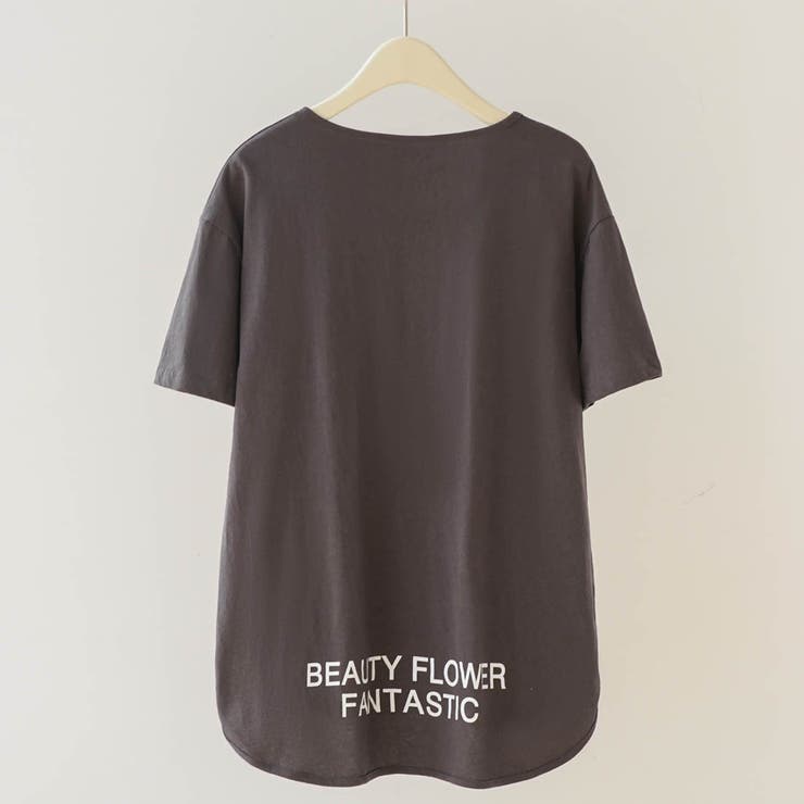 サラッと生地が気持ち良い！冬に活躍バックロゴ入りゆったりトップス 服 体系カバー | maison de LATIR | 詳細画像48 