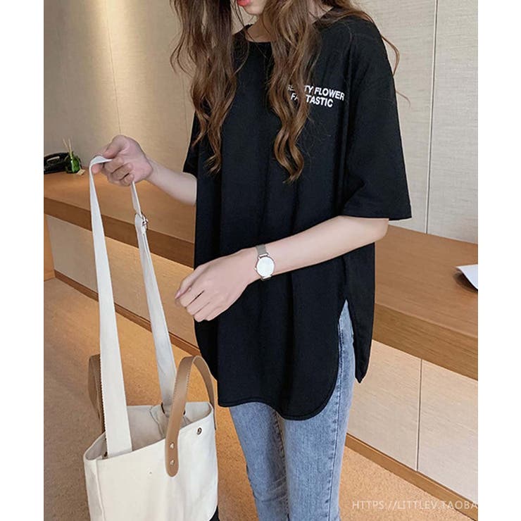 サラッと生地が気持ち良い！冬に活躍バックロゴ入りゆったりトップス 服 体系カバー | maison de LATIR | 詳細画像9 