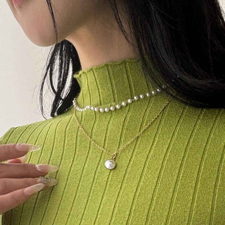 10カラー。大人かわいいハイネックリブニット。コーディネートのアクセントにも、１… | maison de LATIR | 詳細画像71 