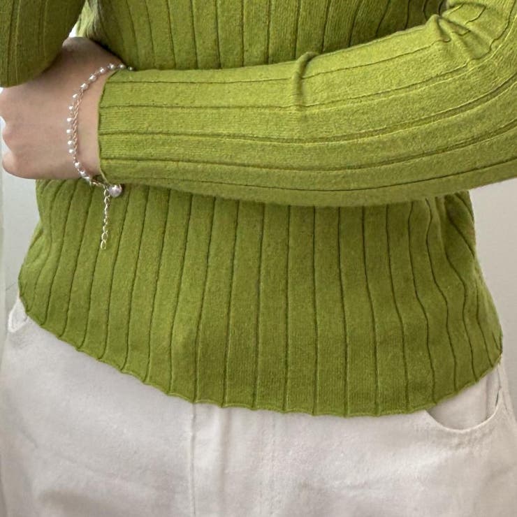 10カラー。大人かわいいハイネックリブニット。コーディネートのアクセントにも、１… | maison de LATIR | 詳細画像73 