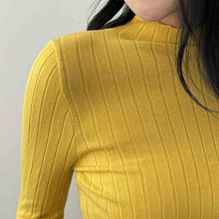 10カラー。大人かわいいハイネックリブニット。コーディネートのアクセントにも、１… | maison de LATIR | 詳細画像98 