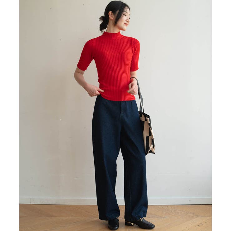 《9色展開》きちんと感も、快適さも。大人のための春服半袖リブトップス スプリング… | maison de LATIR | 詳細画像75 