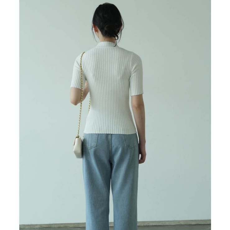 《9色展開》きちんと感も、快適さも。大人のための春服半袖リブトップス スプリング… | maison de LATIR | 詳細画像80 