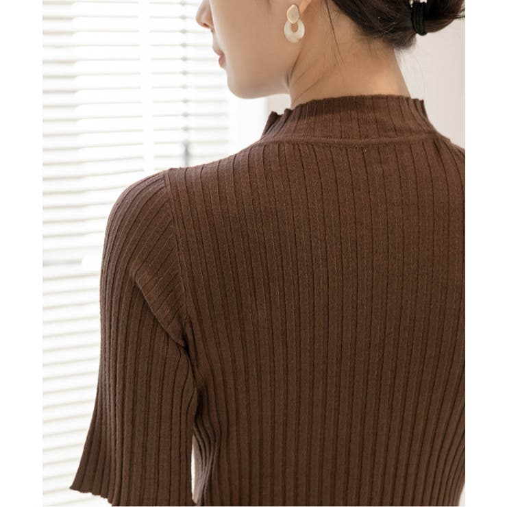 《9色展開》きちんと感も、快適さも。大人のための春服半袖リブトップス スプリング… | maison de LATIR | 詳細画像84 