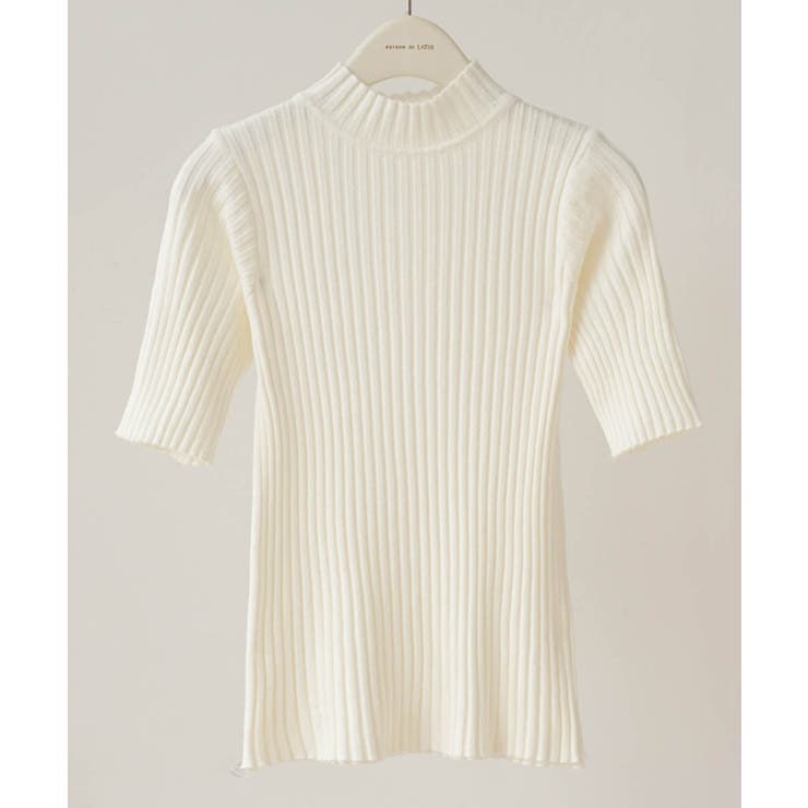 《9色展開》きちんと感も、快適さも。大人のための春服半袖リブトップス スプリング… | maison de LATIR | 詳細画像92 