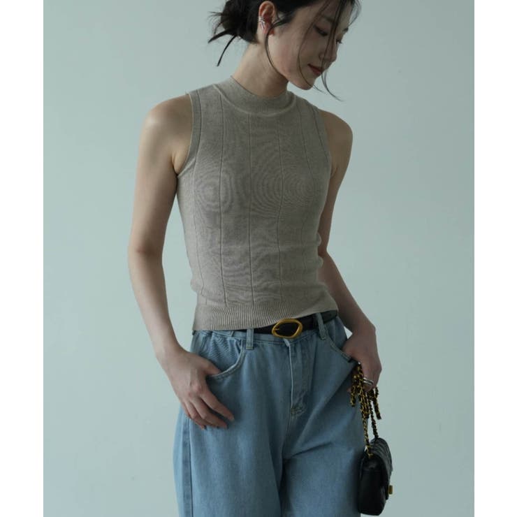 《9色展開》一枚でも重ね着でも！季節の変わり目に頼れる、春顔ノースリーブ。上品モ… | maison de LATIR | 詳細画像5 