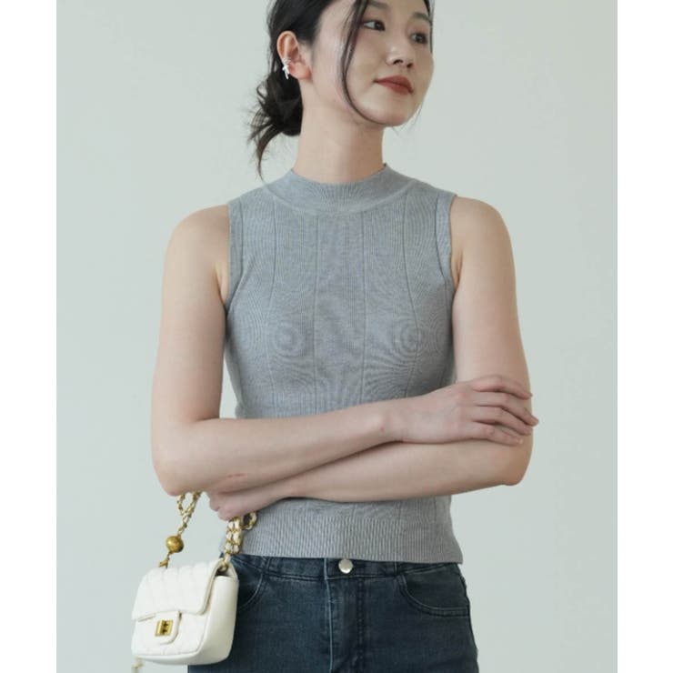 《9色展開》一枚でも重ね着でも！季節の変わり目に頼れる、春顔ノースリーブ。上品モ… | maison de LATIR | 詳細画像62 
