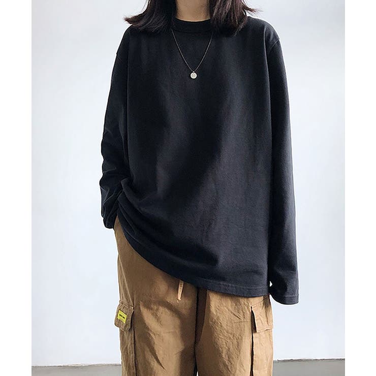 シンプルで着回し抜群！合わせやすいレター文字ロンT 長袖カットソー レディース | maison de LATIR | 詳細画像12 