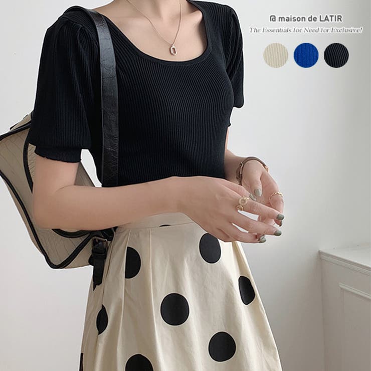 一枚で大人可愛い雰囲気に仕上げてくれるニット 可愛い 女性らしい | maison de LATIR | 詳細画像1 